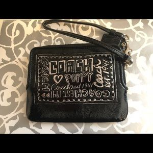 Coach Poppy Leather Wristlet